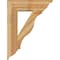 Ekena Millwork Funston Traditional Rough Sawn Bracket w/ Offset Brace, Western Red Cedar, 8"W x 26"D x 34"H BKT0806X26X34FST01RWR - alternate 4
